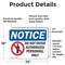 Signmission Do Not Enter Authorized Personnel Only OSHA Notice Sign, Vinyl Decal, 24in W x 18in L, 2PK OS-2PACK-NS-D-1824-L-15434 - alternate 2